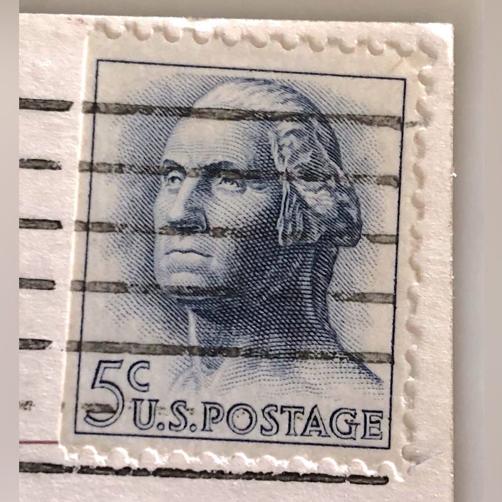 VTG U.S.POSTAGE 5c George Washington 1st U.S. President 1961-1970 Rare issue